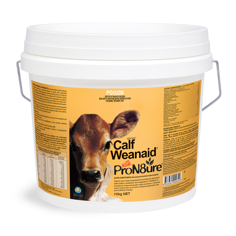 Calf Weanaid with ProN8ure (formerly Protexin), calf probiotics, in 10kg bucket