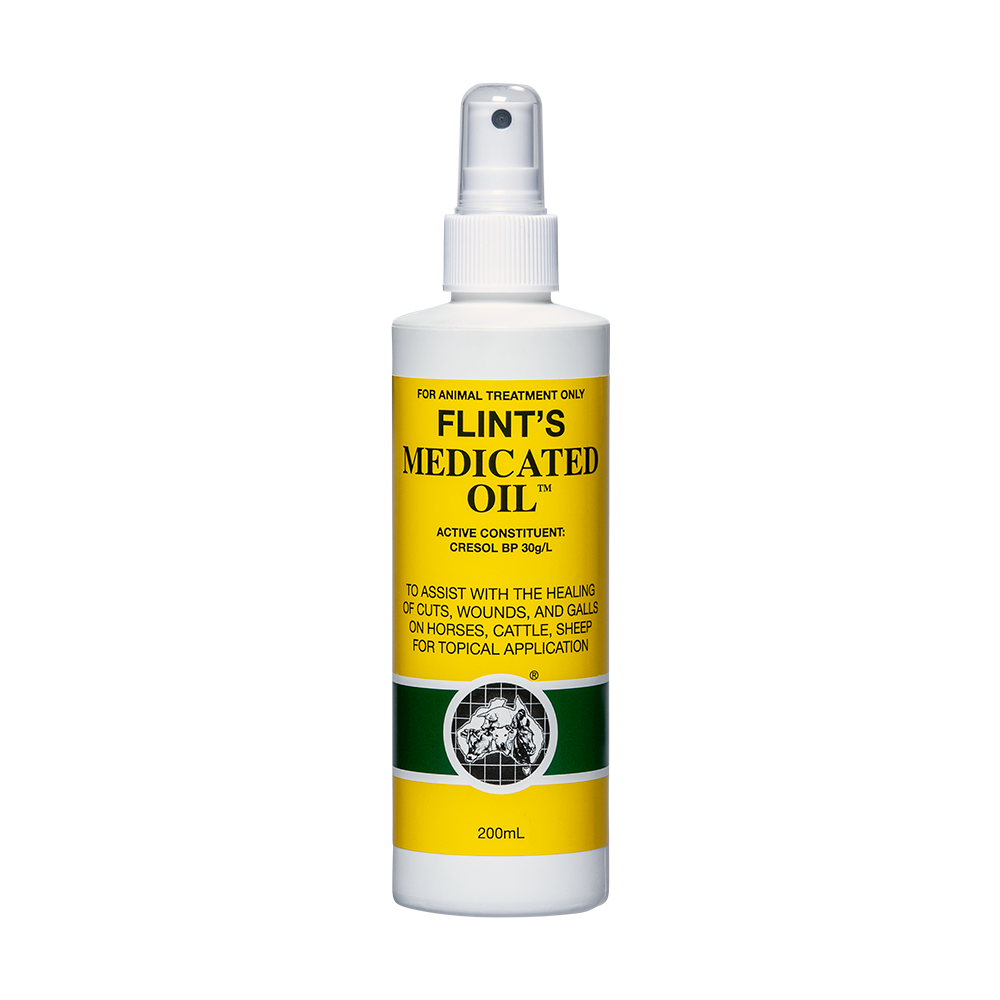 Flints Medicated Oil 200ML  Wound & Cut Healing in Spray Bottle