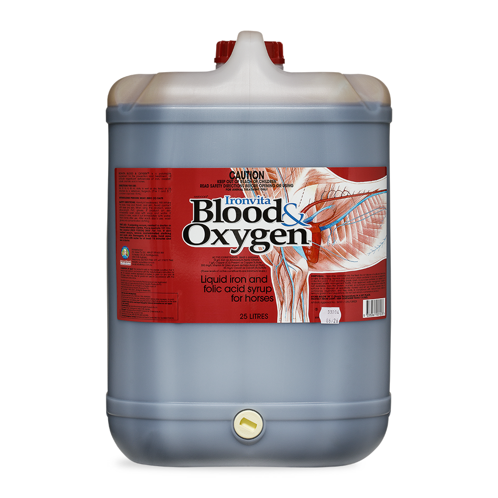 Blood Oxygen Horse Supplement for Anaemia 25L Container